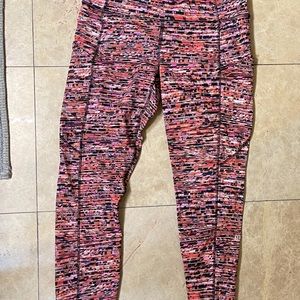 Lululemon 25” Fast & Free Multicolor High-Rise Leggings